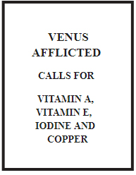 What to Eat When Venus is Afflicted